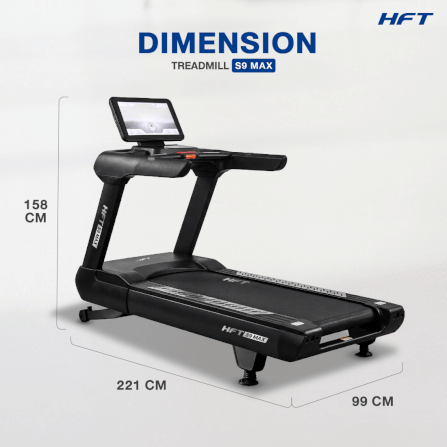 ลู่วิ่งไฟฟ้าปรับชัน HOMEFITTOOLS โหมด VIRTUAL REALITY มอเตอร์ DC 7.0 HP รุ่น S9 MAX_8